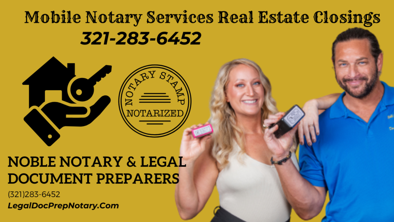 Mobile Notary Staffing & Legal Documents For Orlando, FL
